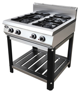 ПЛИТА ГАЗОВАЯ GRILL MASTER Ф4ПГ/800 НА ПОДСТАВКЕ