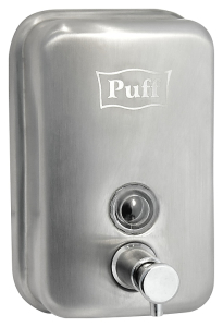 ДОЗАТОР ЖИДКОГО МЫЛА PUFF 8605M АНТИВАНДАЛЬНЫЙ МАТОВЫЙ, 0.5 Л