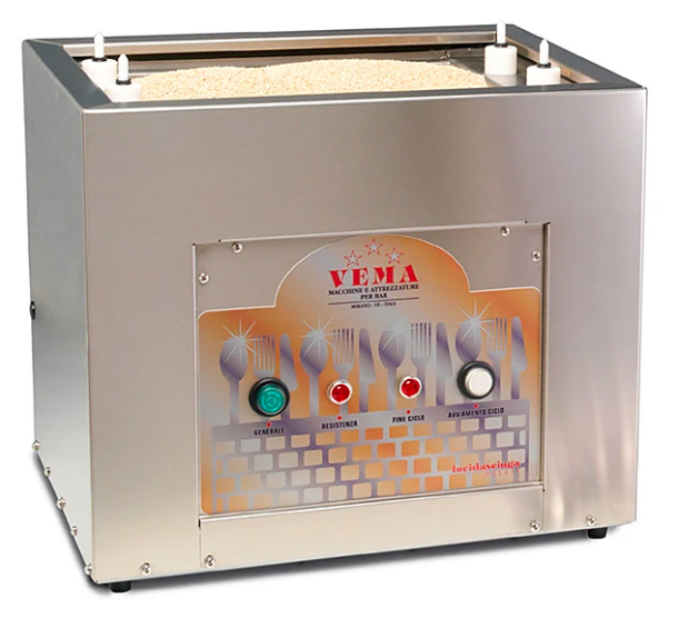 МАШИНА ДЛЯ СУШКИ И ПОЛИРОВКИ СТОЛОВЫХ ПРИБОРОВ VEMA AP2091/E